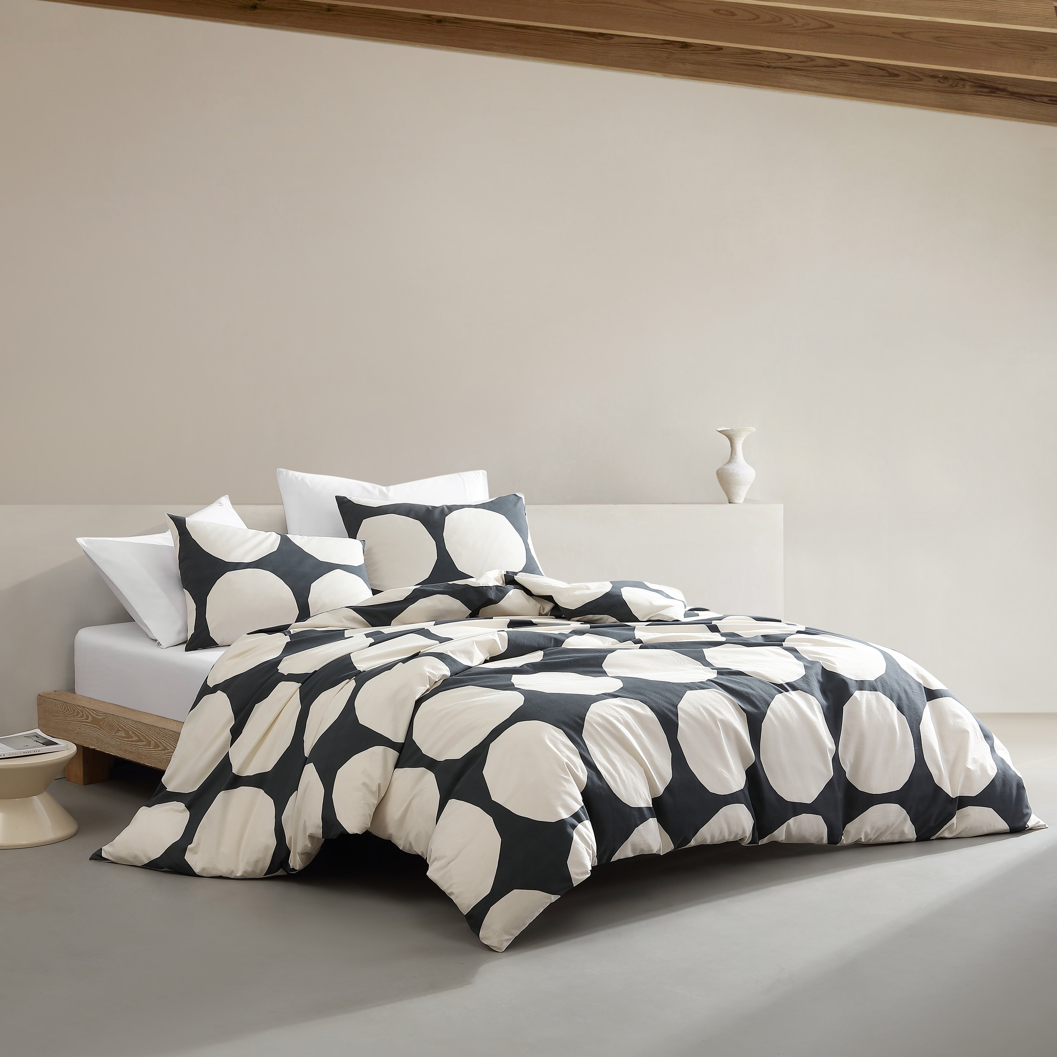 Marimekko Kivet Grey Cotton Duvet Cover Set & Reviews | AllModern